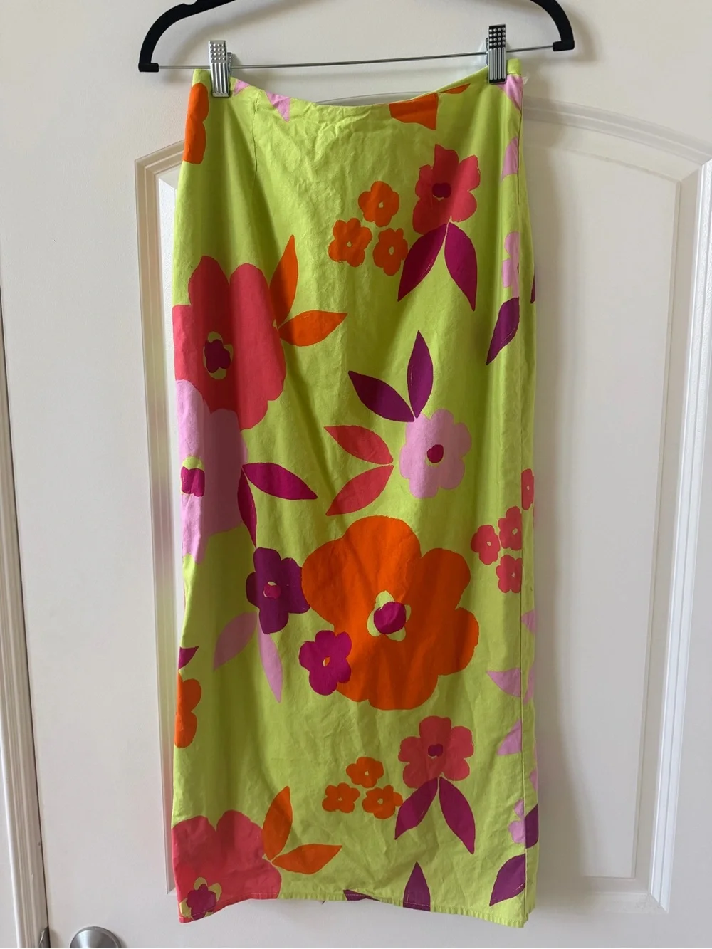 Sabo Skirt Lime Green Floral Strapless Two-Piece Maxi Set